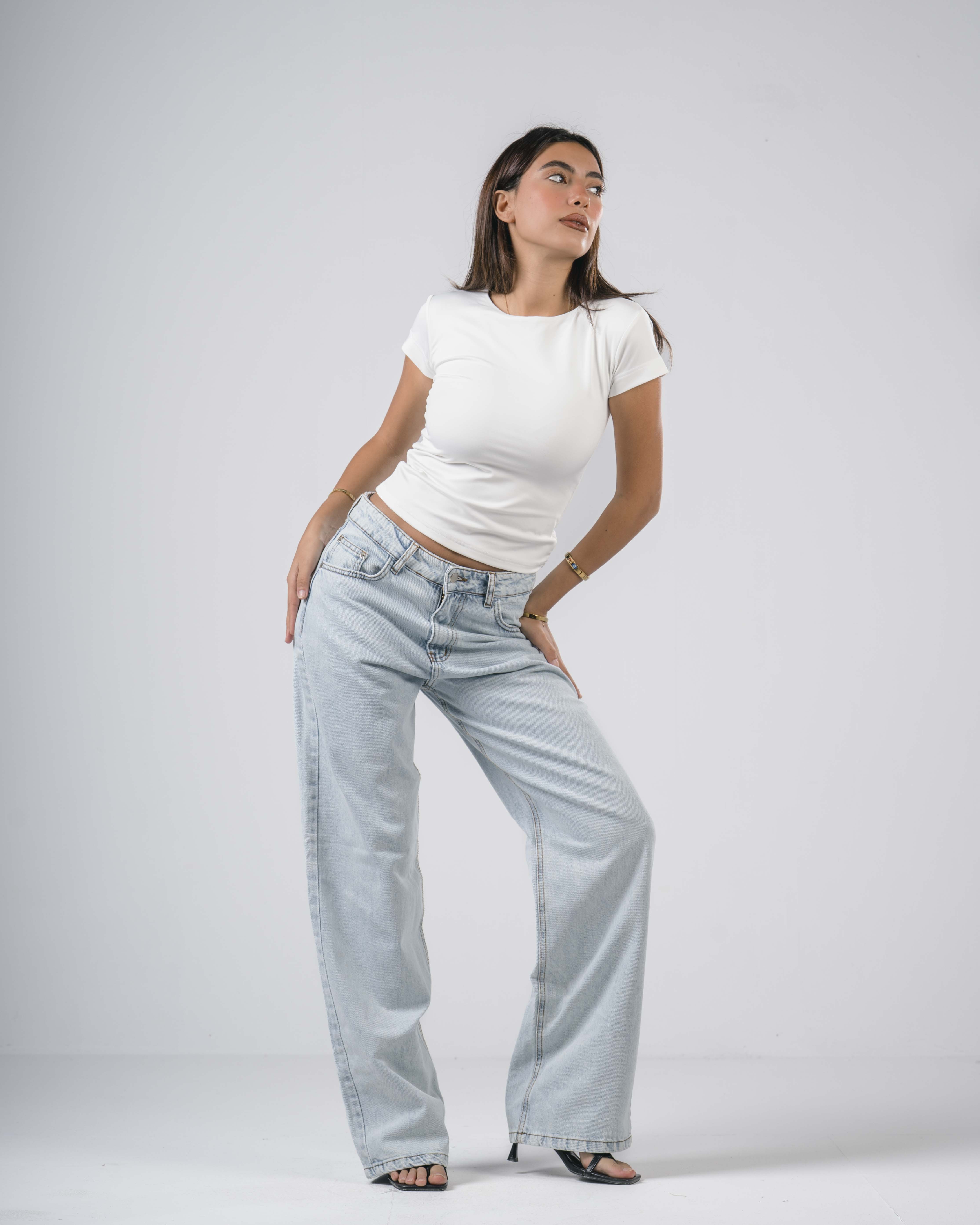 Everyday jeans snowy