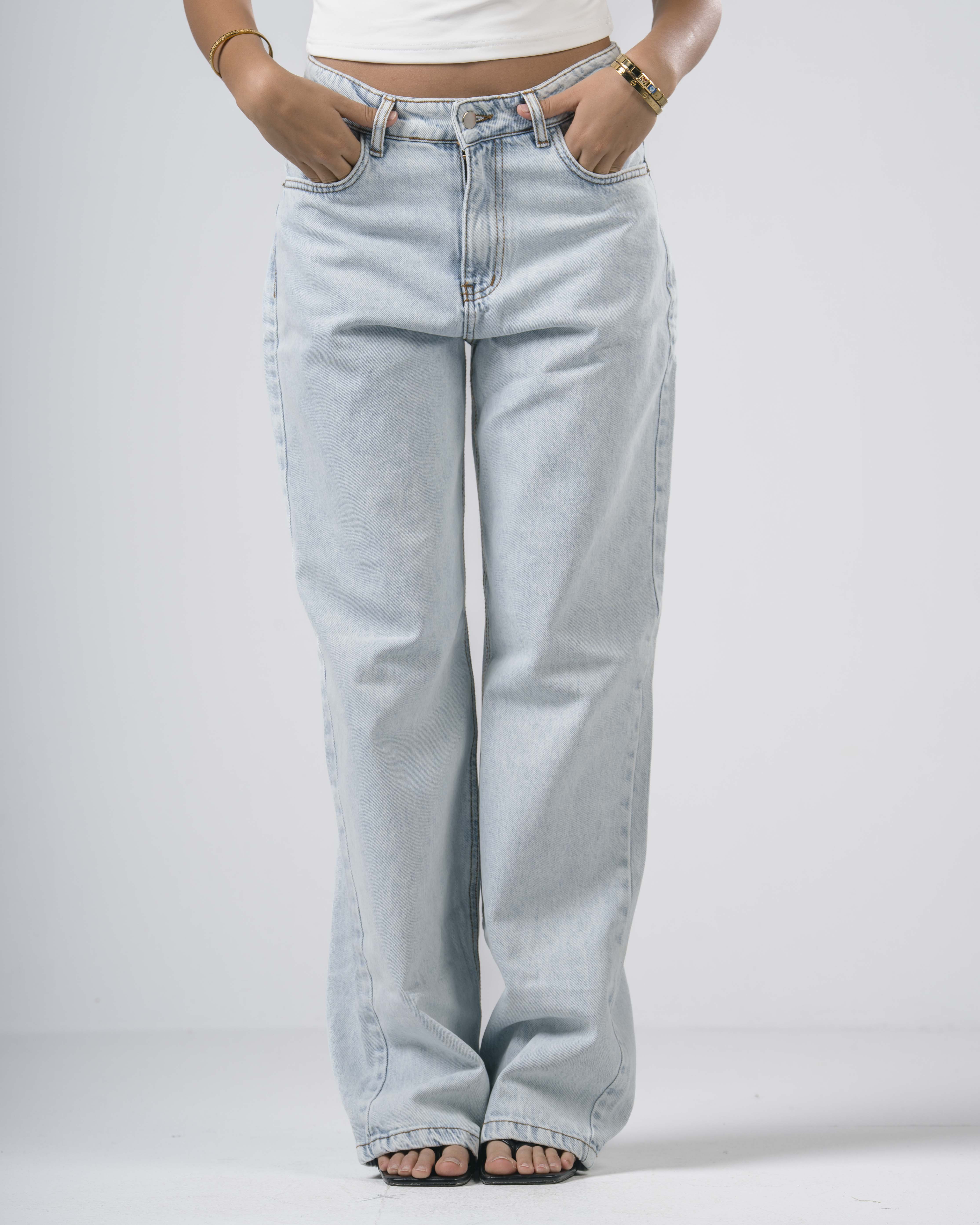 Everyday jeans snowy