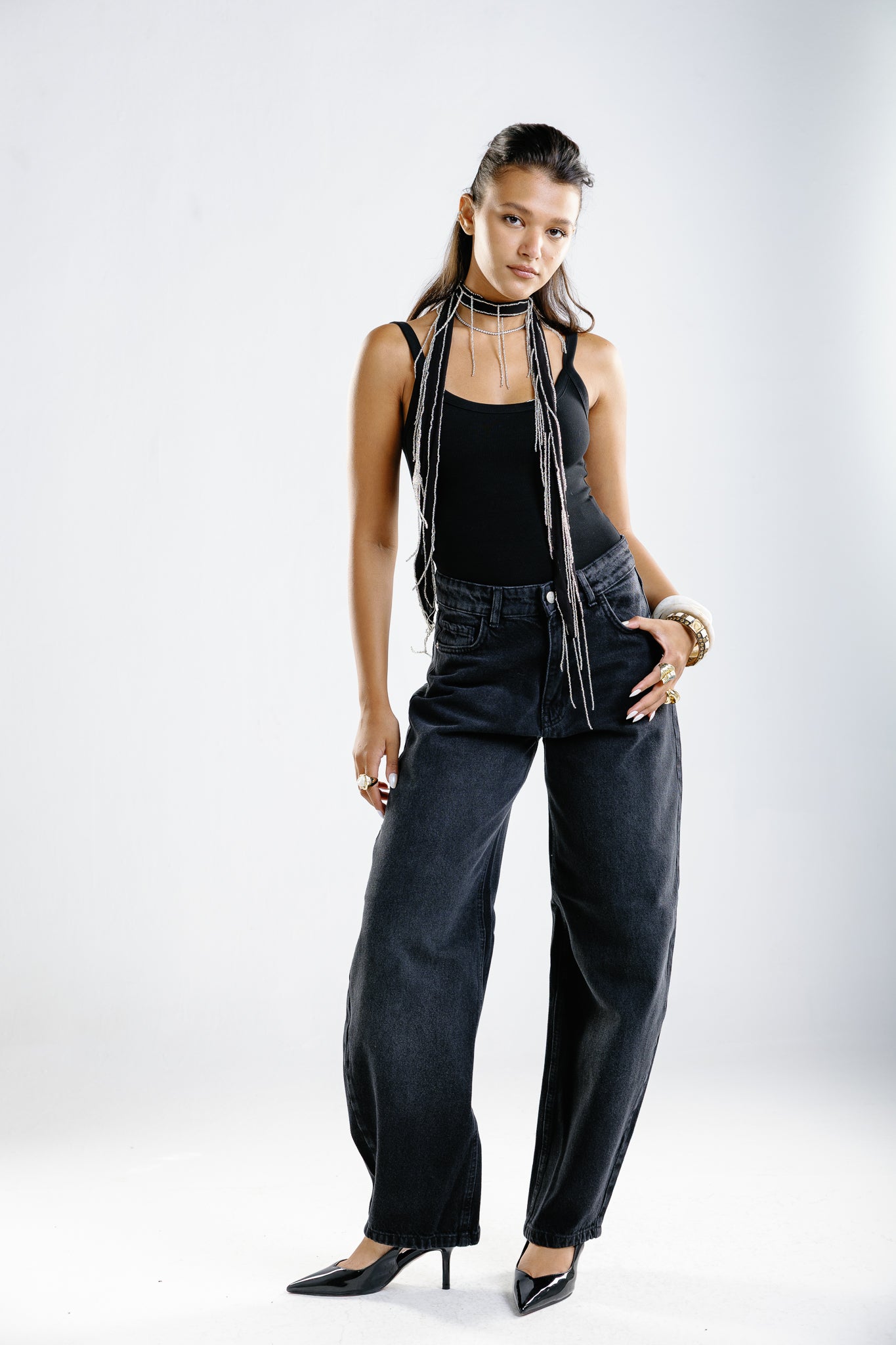 double kiss jeans black