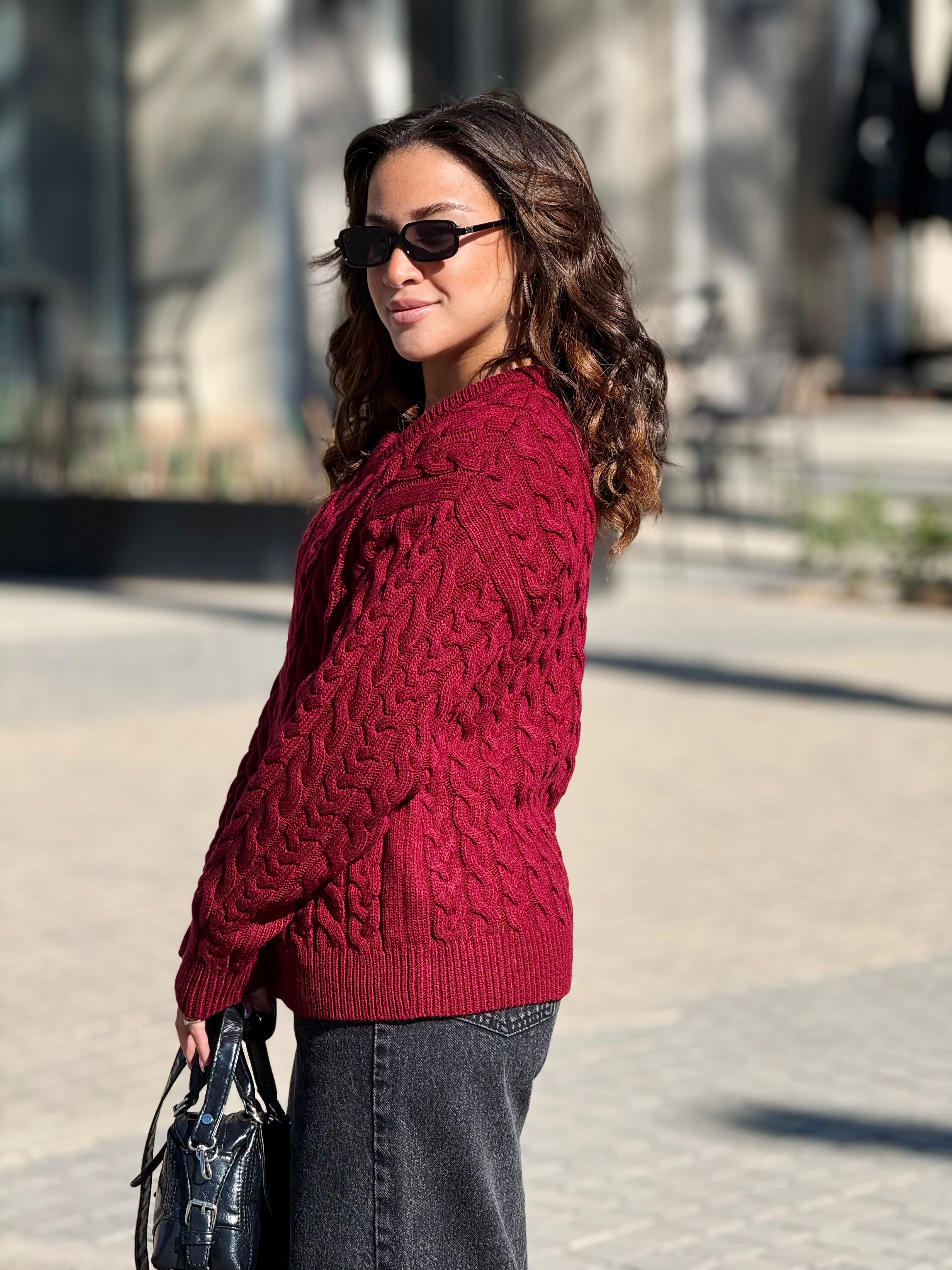 Urban Burgundy Sweater