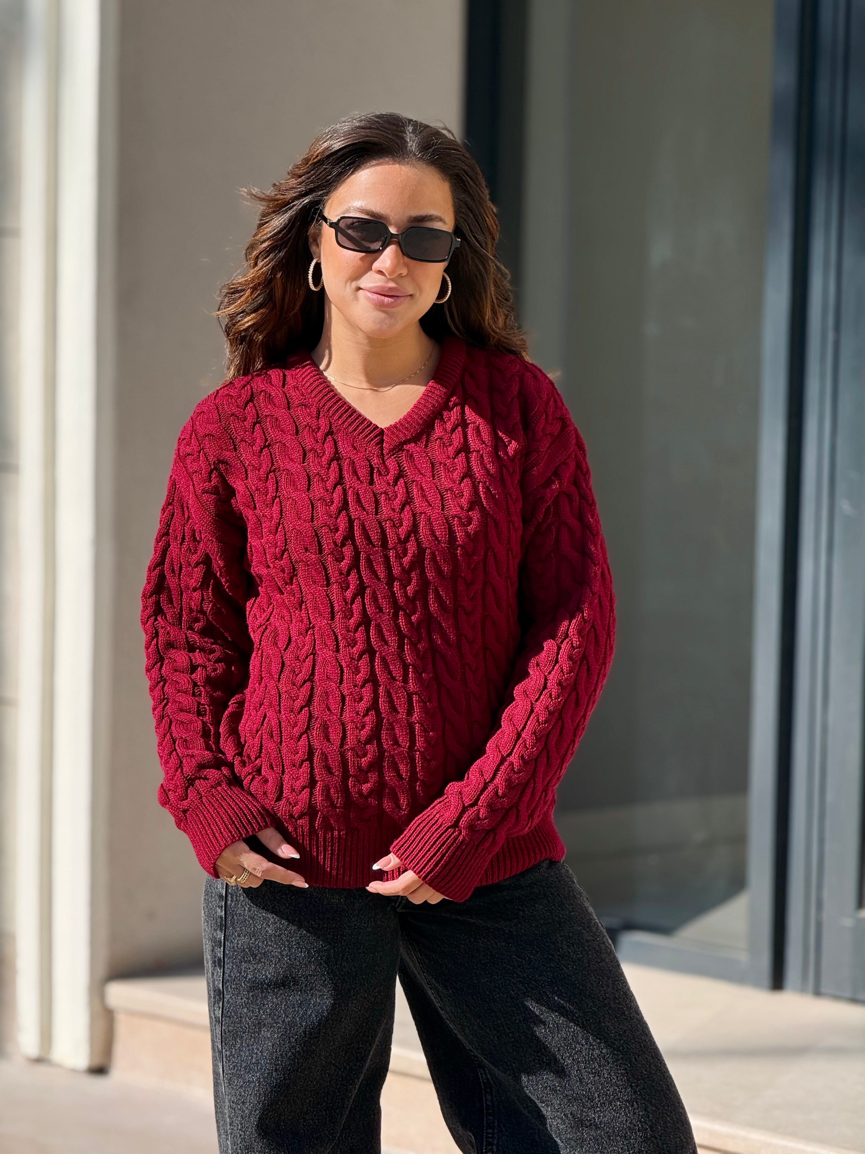 Urban Burgundy Sweater