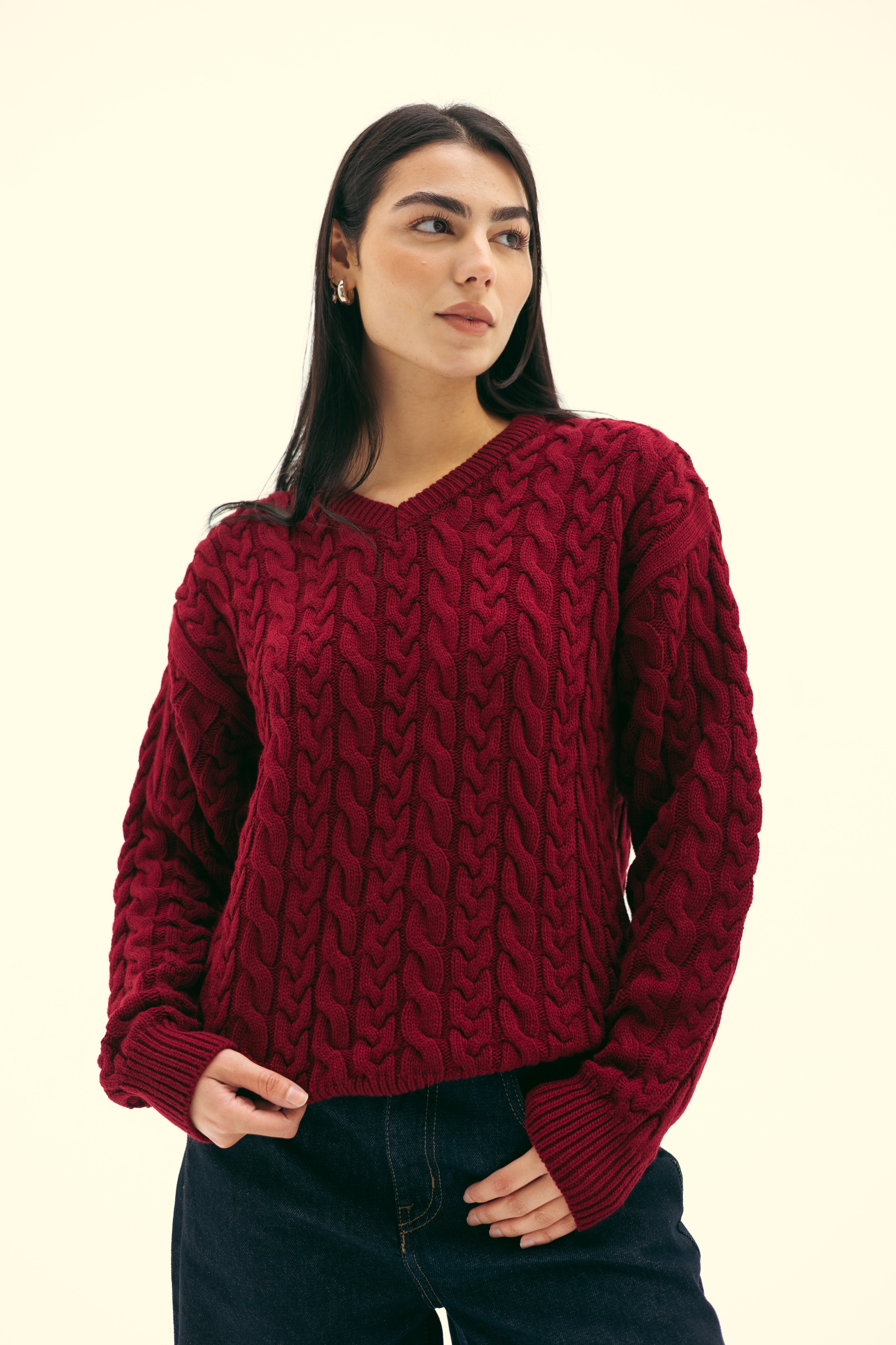 Urban Burgundy Sweater