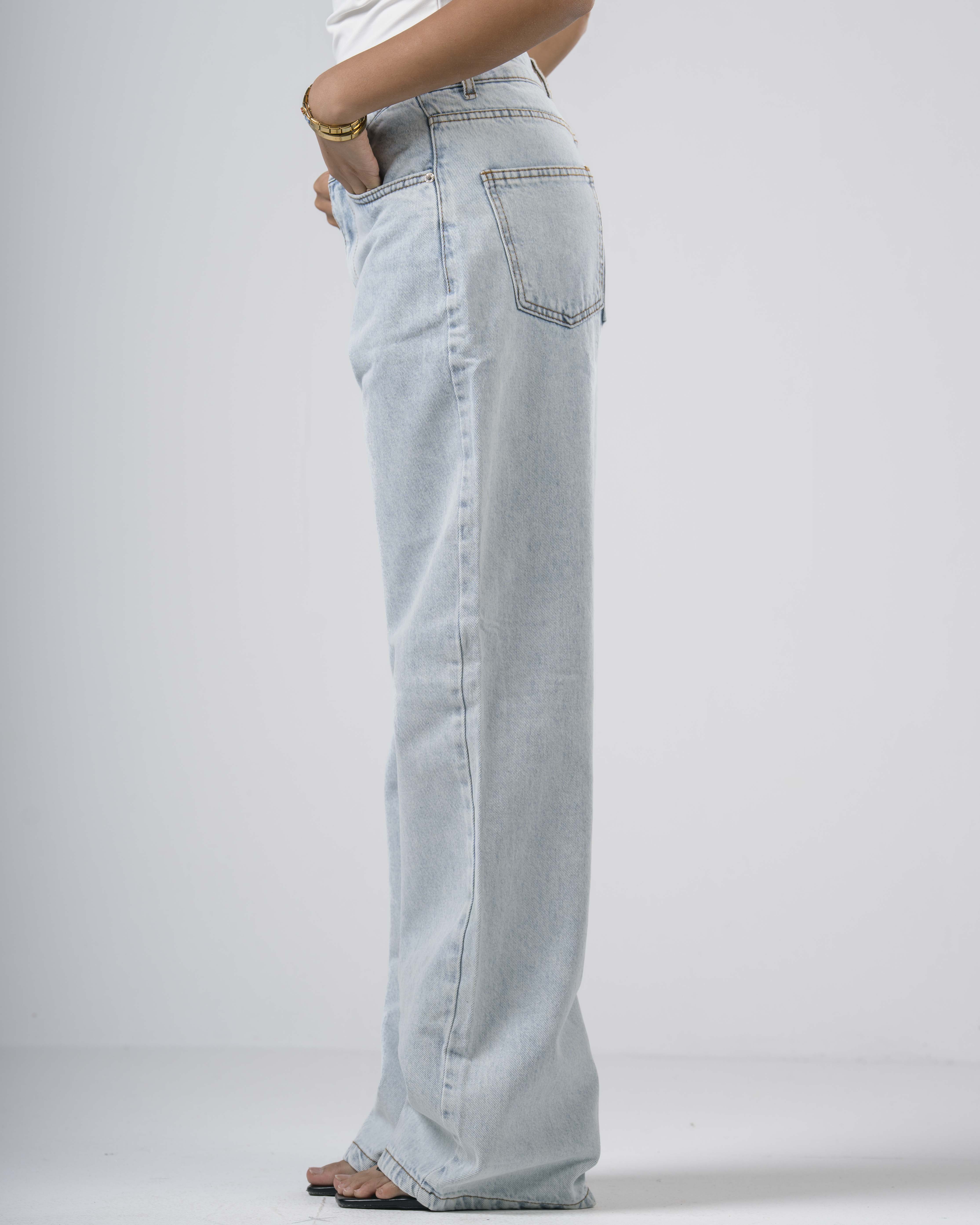 Everyday jeans snowy