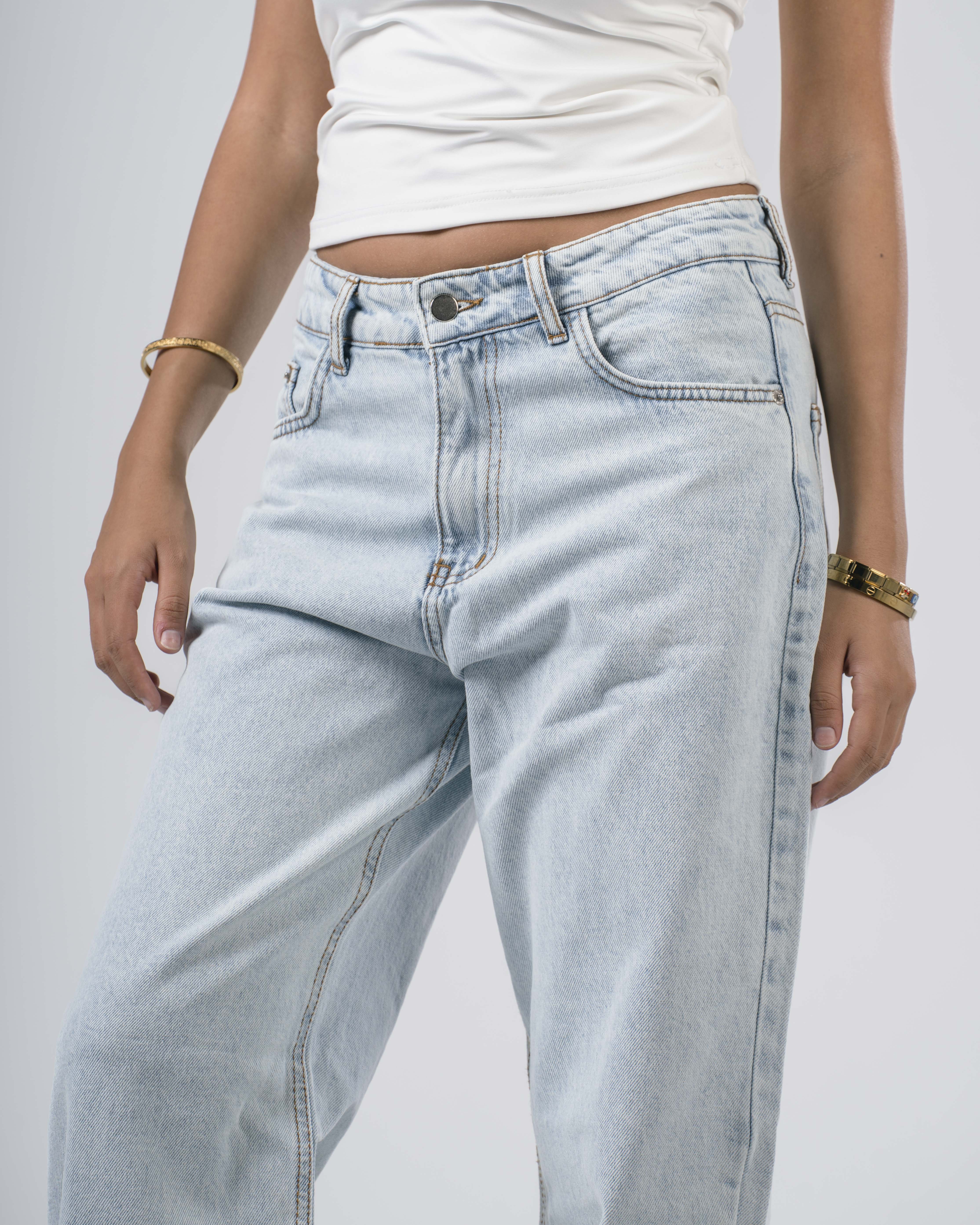 Everyday jeans snowy