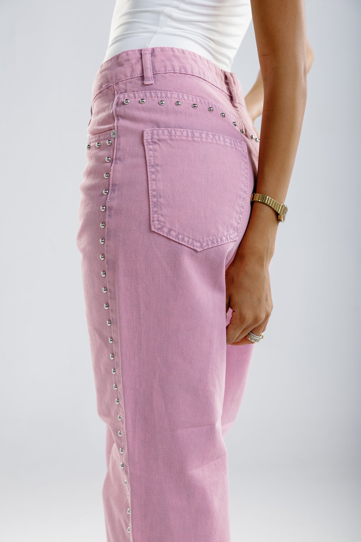 studded pink