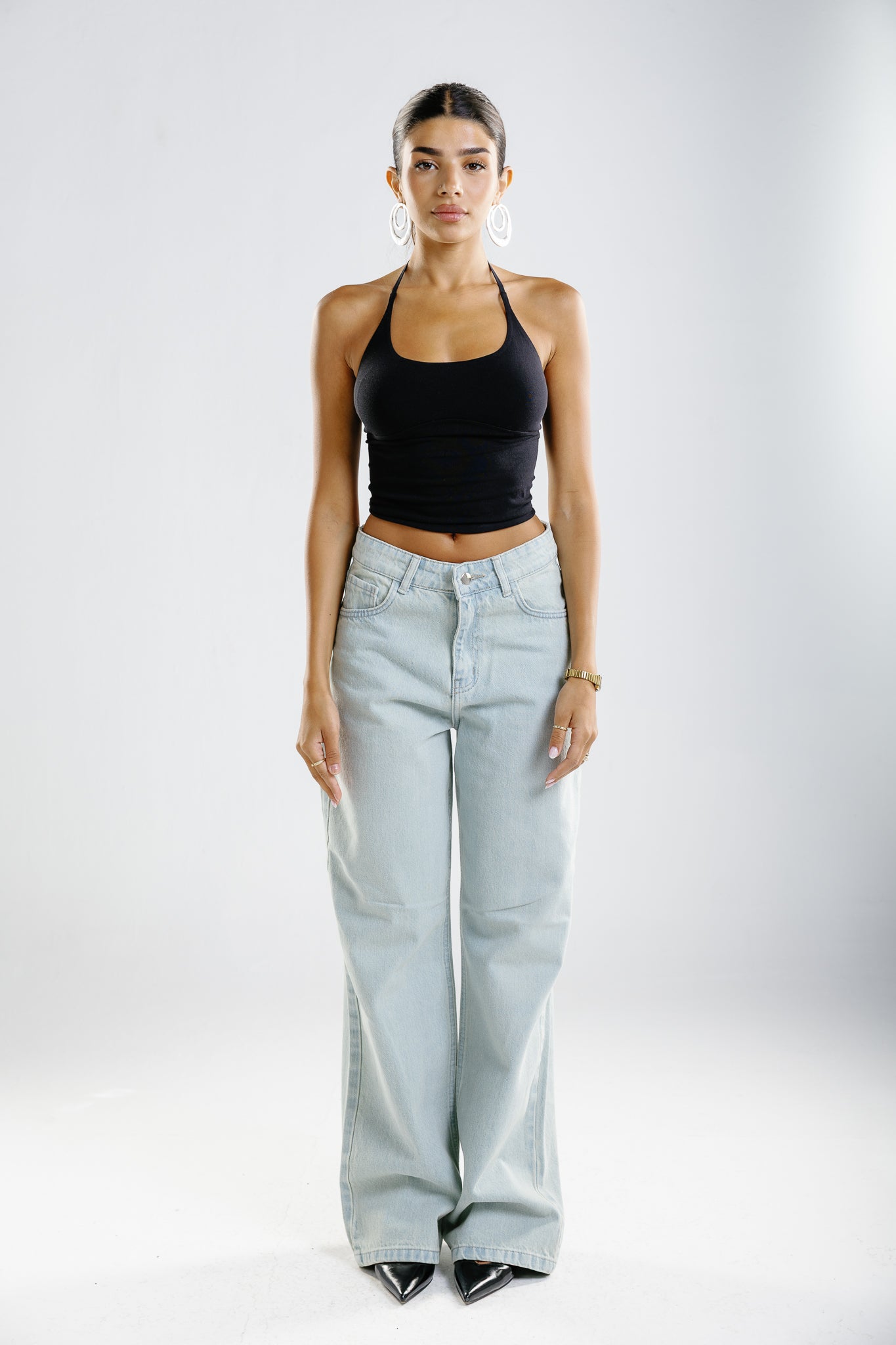 Everyday jeans snowy