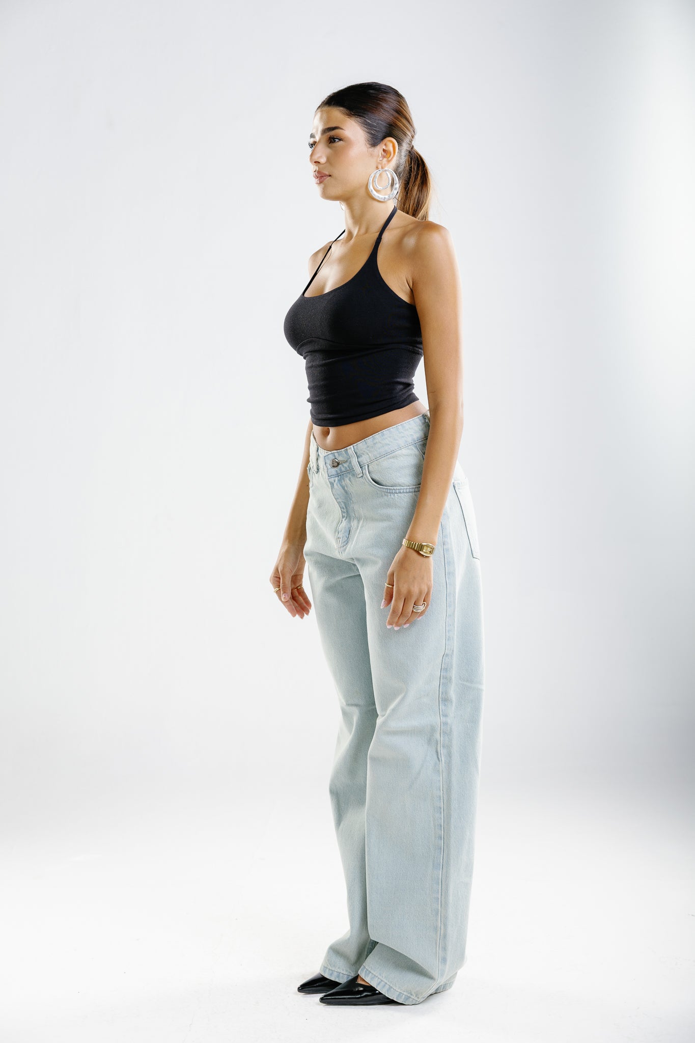 Everyday jeans snowy