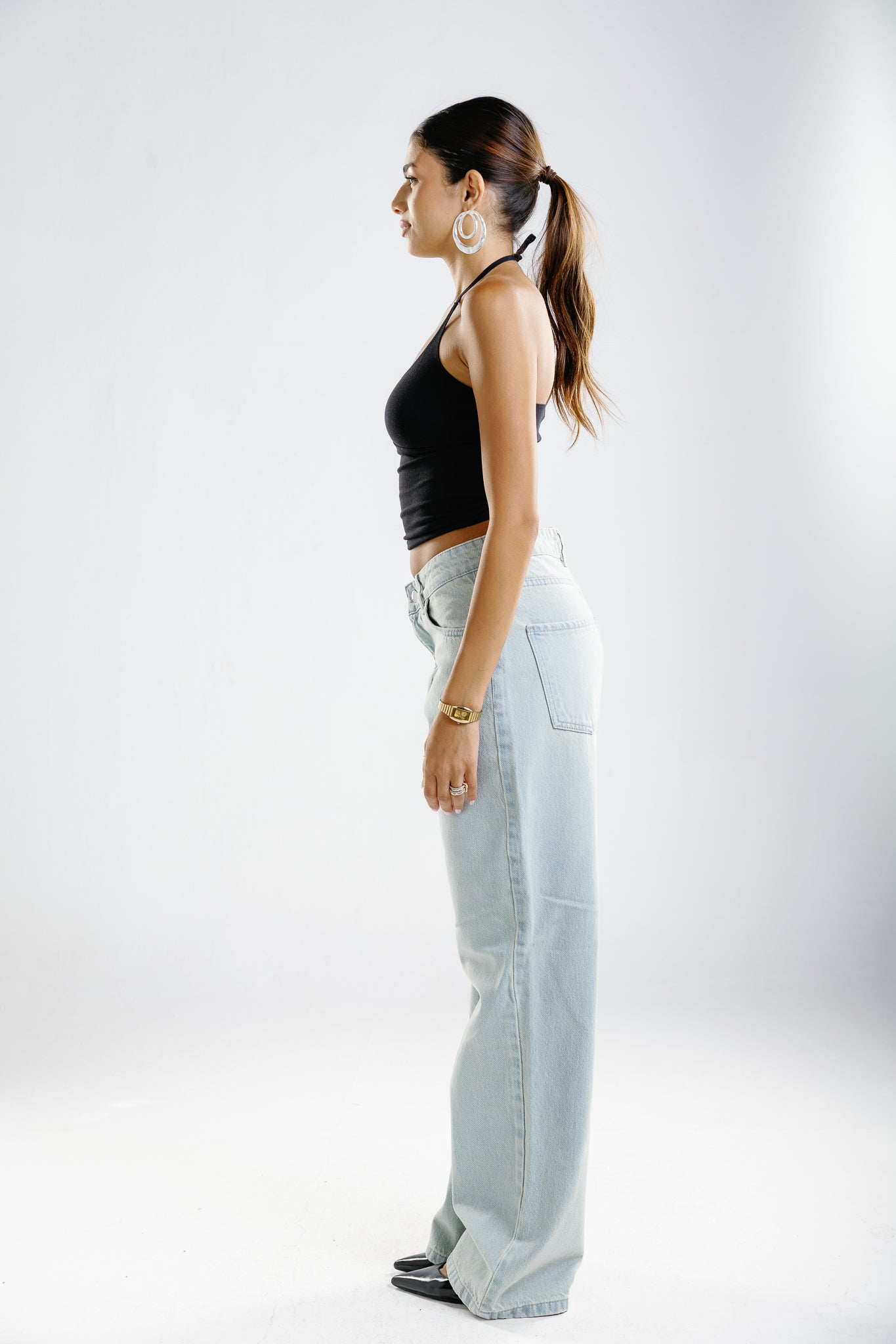 Everyday jeans snowy