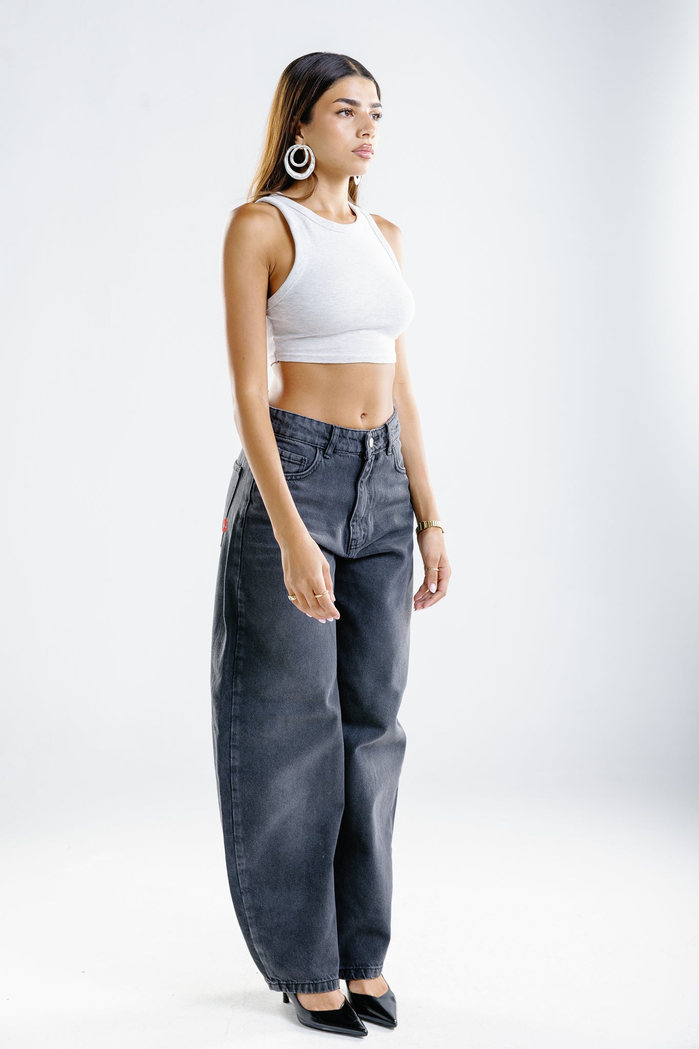 double kiss jeans greyish