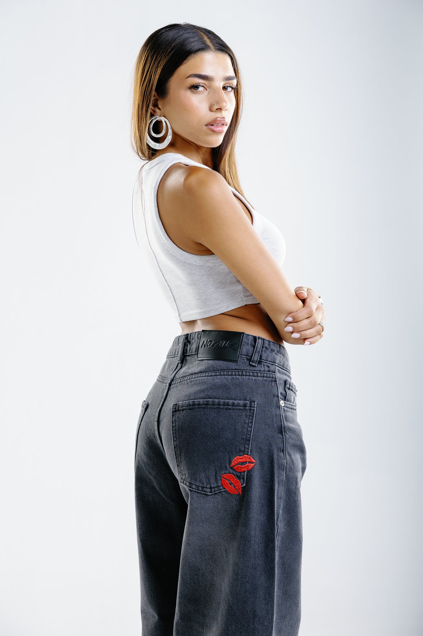double kiss jeans greyish