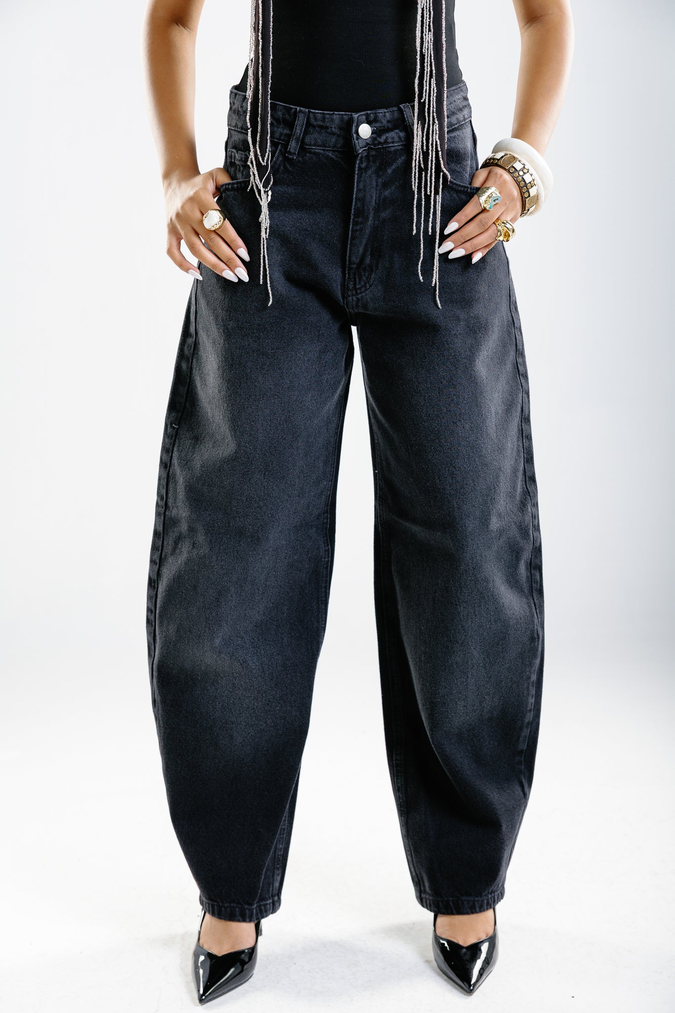 double kiss jeans black