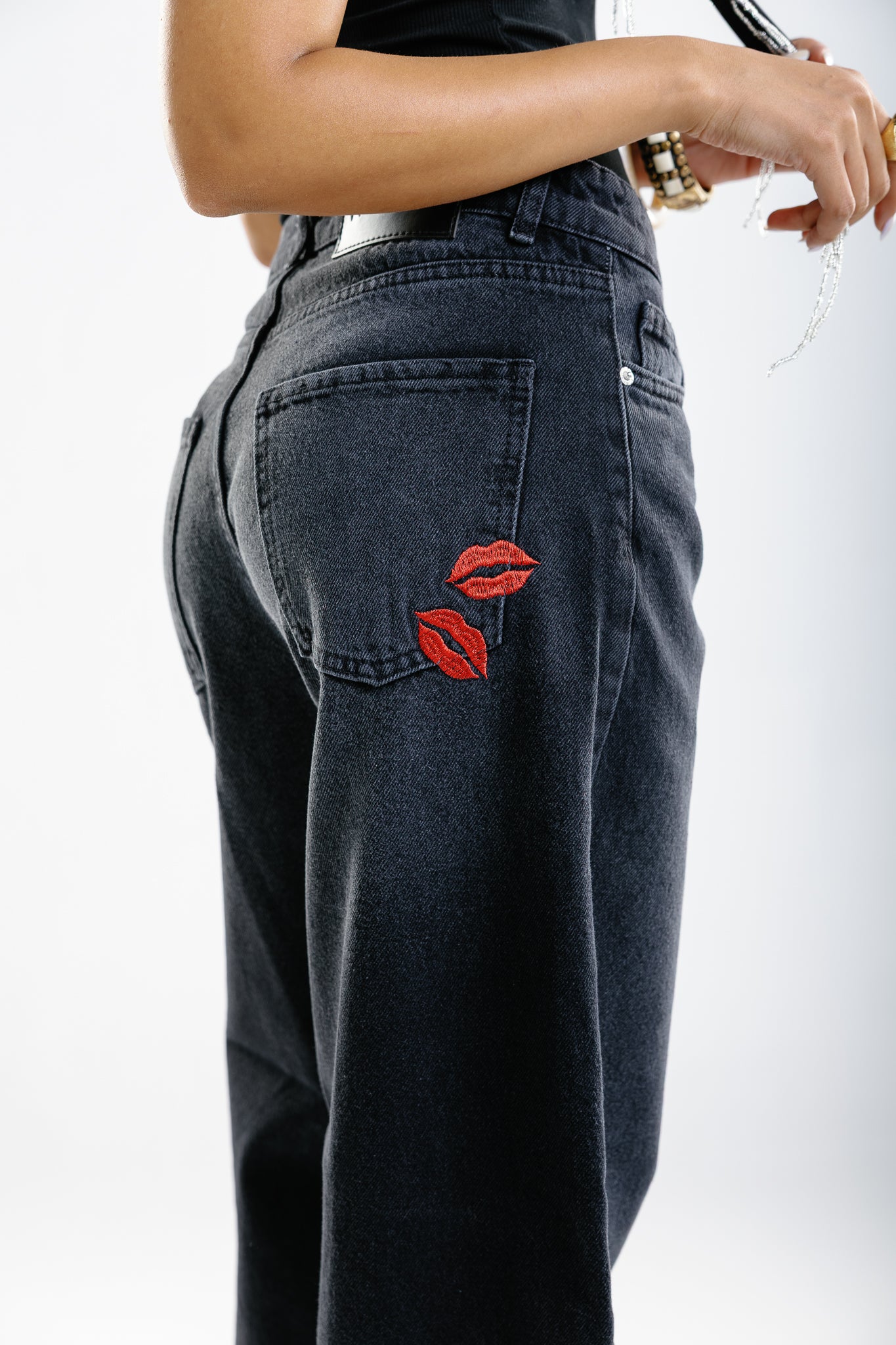 double kiss jeans black