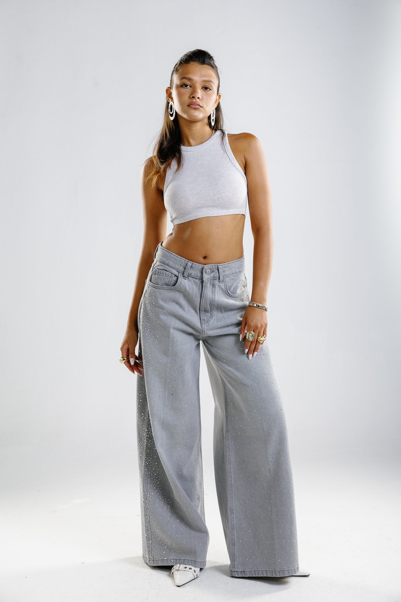 Paparazzi jeans grey