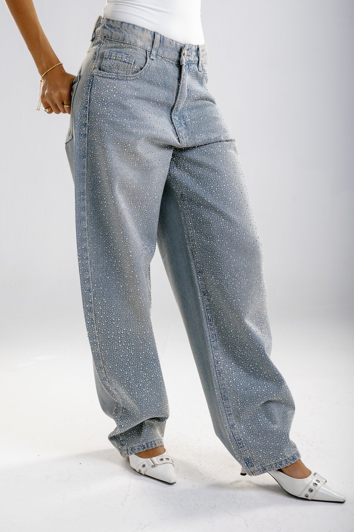 glowy jeans